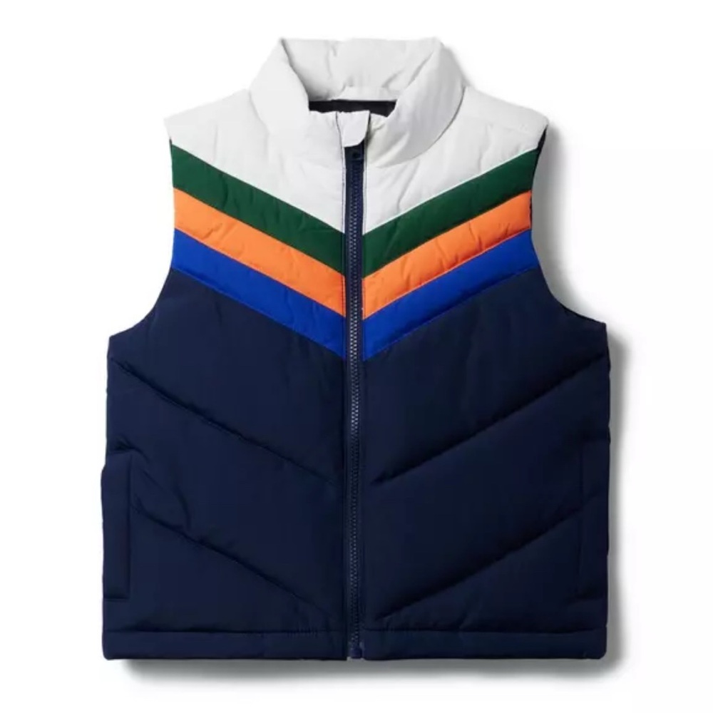 Janie and Jack 6/12months Navy and White Baby Vest